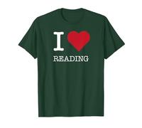 Me Encanta Leer, me Encanta Leer Camiseta, Hombre, Verde Bosque, 3XL