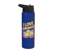Me encanta Lemonade Bright Summer Fun Stainless Steel Insulated Water Bottle