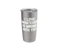 Me encanta lo que sea que te pase - Refrán divertido y sarcástico Vaso térmico de acero inoxidable de doble pared