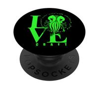 Me Encanta Lovecraftiano Horror cósmico Llamada de Cthulhu PopSockets PopGrip Adhesivo