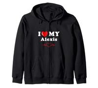 Me encanta mi Alexis haciendo cosas de Alexis Sudadera con Capucha
