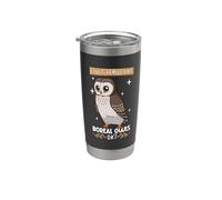Me encanta mi búho cornudo Vaso térmico de acero inoxidable de doble pared