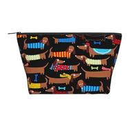 Me Encanta mi Perro Dachshunds Imprimir, Bolsa de artículos de tocador Bolsa de Maquillaje Bolsa de cosméticos Bolsa de artículos de tocador de Viaje portátil