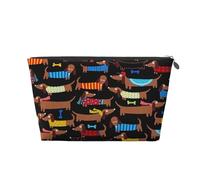 Me Encanta mi Perro Dachshunds Imprimir, Bolsa de artículos de tocador Bolsa de Maquillaje Bolsa de cosméticos Bolsa de artículos de tocador de Viaje portátil