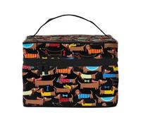 Me Encanta mi Perro Dachshunds Imprimir, Bolsa de Maquillaje Bolsa de cosméticos Bolsa de Aseo de Viaje portátil Estuche para lápices