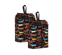Me Encanta mi Perro Salchicha (Estampado)， Bolsas de Viaje para Zapatos (Paquete de 2), Bolsas Impermeables para Guardar Zapatos, Organizador de Zapatos para Viajes y hogar.
