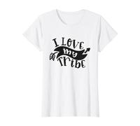 Me Encanta mi Tribu, Linda y Divertida reunión Familiar Camiseta gráfica económica, Mujer, Blanco, XS