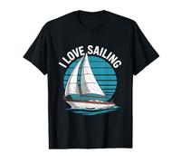 Me Encanta navegar, el Arte de los Barcos náuticos Camiseta gráfica económica