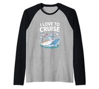 Me Encanta Navegar Oceanic Journey Escape Camiseta Manga Raglan