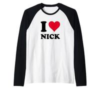 Me Encanta Nick Camiseta Manga Raglan