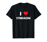 Me Encanta observar Las Estrellas - Espacio del telescopio astronómico Star Gazer Camiseta gráfica económica, Hombre, Negro, S