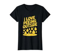 Me Encanta orinar afuera Divertido Acampar al Aire Libre Camiseta gráfica económica
