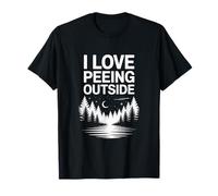 Me Encanta orinar afuera Humor Divertido campista Camiseta
