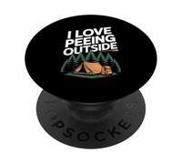Me Encanta orinar Fuera del Desierto Camping Diversión PopSockets PopGrip Adhesivo