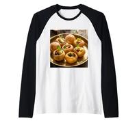 Me Encanta Pani Puri Street Food Golgappa Gupchup Phuchkta Camiseta Manga Raglan