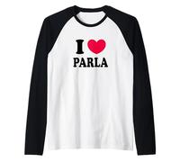 Me encanta Parla Camiseta Manga Raglan