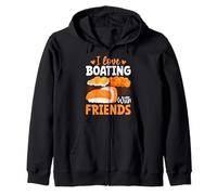 Me Encanta pasear en Barco con Amigos Sudadera con Capucha