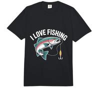 Me Encanta Pescar, atrapar truchas arcoíris y divertirme Comfort Colors Adult Heavyweight T-Shirt