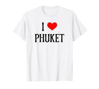 Me Encanta Phuket, Tailandia, para un Amante de Las Vacaciones en Familia, un Recuerdo Camiseta