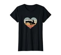 Me Encanta Piano Retro Piano alas música Pianista Camiseta gráfica económica, Mujer, Negro, L