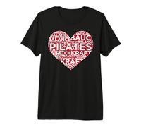 Me Encanta Pilates Fitness Entrenamiento Deporte Camiseta Premium