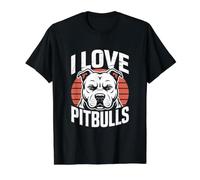 Me Encanta Pitbull Fierce Loyalty Pride Camiseta gráfica económica, Hombre, Negro, L