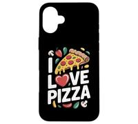 Me encanta Pizza Slice Heart Fun Cheesy Delight Carcasa para iPhone 16 Plus