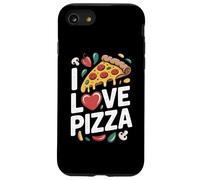 Me encanta Pizza Slice Heart Fun Cheesy Delight Carcasa para iPhone SE (2020) / 7 / 8