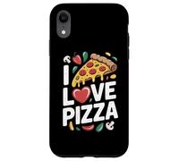 Me encanta Pizza Slice Heart Fun Cheesy Delight Carcasa para iPhone XR