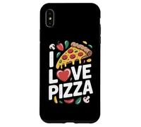 Me encanta Pizza Slice Heart Fun Cheesy Delight Carcasa para iPhone XS Max