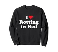 Me Encanta pudrirse en la Cama Escuche a Hurkle Durkle Gen-Z Lazy Day Sudadera