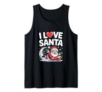 Me Encanta Santa Jolly St. Nick Christmas Joy Camiseta sin Mangas
