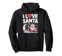 Me Encanta Santa Jolly St. Nick Christmas Joy Sudadera con Capucha