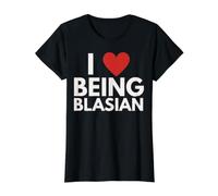 Me Encanta ser blasiano, Negro, Orgullo asiático, Patrimonio Cultural Camiseta gráfica económica, Mujer, Negro, S