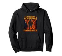 Me encanta ser bombero voluntario Sudadera con Capucha