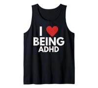 Me Encanta Ser Conciencia TDAH Divertido Neurodivergente Neuropicante Camiseta sin Mangas