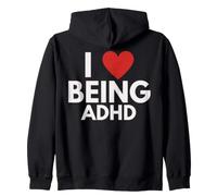 Me Encanta Ser Conciencia TDAH Divertido Neurodivergente Neuropicante Sudadera con Capucha