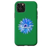 Me encanta ser un jardinero hermoso arte de acuarela de margaritas azules Carcasa para iPhone 11 Pro