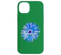 Me encanta ser un jardinero hermoso arte de acuarela de margaritas azules Carcasa para iPhone 14 Plus