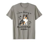 Me Encanta ser una mamá de Blue Merle Sheltie Camiseta