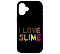 Me encanta Slime, para amantes del arte vintage y manualidades, linda reina del limo Carcasa para iPhone 16