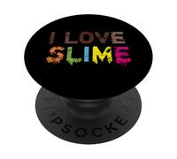 Me encanta Slime, para amantes del arte vintage y manualidades, linda reina del limo PopSockets PopGrip Adhesivo