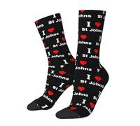 Me Encanta St Johns Hombre Mujer Work Socks Antideslizantes Calcetines Deportivos Suaves Calcetines De Ciclismo Para Senderismo Fútbol Entrenamiento
