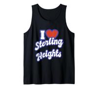 Me Encanta Sterling Heights Michigan Camiseta sin Mangas