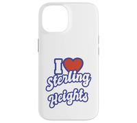 Me Encanta Sterling Heights Michigan Carcasa para iPhone 14