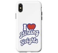 Me Encanta Sterling Heights Michigan Carcasa para iPhone X/XS
