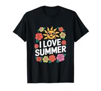 Me Encanta Summer Hibiscus Sun Fun Time Camiseta