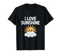 Me encanta Sunshine Happy Sun and Cloud Camiseta