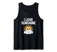 Me encanta Sunshine Happy Sun and Cloud Camiseta sin Mangas