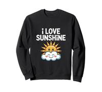 Me encanta Sunshine Happy Sun and Cloud Sudadera